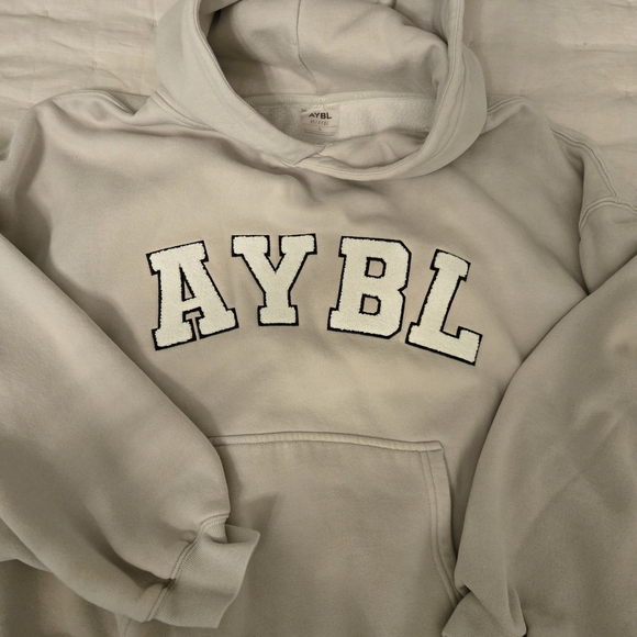 AYBL Varsity Sand Hoodie Size SMALL - Picture 1 of 5